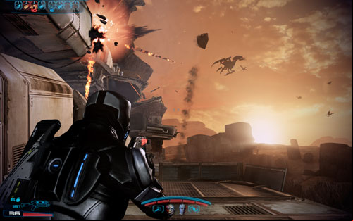 As soon as you disembark, start shooting at the husks that will charge at you - Namakli - Walkthrough - Mass Effect 3: Leviathan - Game Guide and Walkthrough