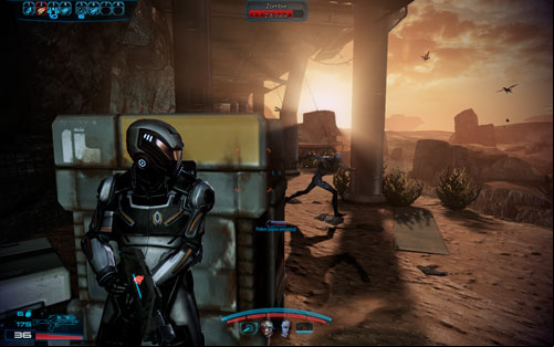 When the platform collapses turn left and take cover - Namakli - Walkthrough - Mass Effect 3: Leviathan - Game Guide and Walkthrough