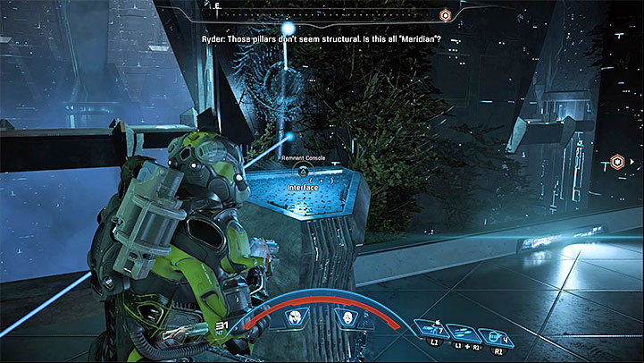 Extend bridges by using Remnant consoles - Meridian: The Way Home | Priority Ops - Priority Ops (Main quests) - Mass Effect: Andromeda Game Guide
