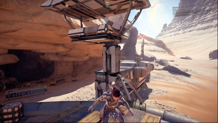 There is a terminal at the top of the tower, which is essential for starting the mission. - Water Supply on Elaaden - Elaaden - Mass Effect: Andromeda Game Guide