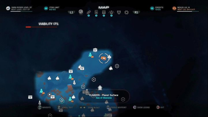 The first monolith (north). - Taming a Desert on Elaaden - Elaaden - Mass Effect: Andromeda Game Guide