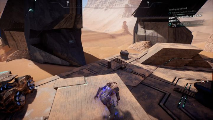 The second Remnant Console unlocks the way to glyphs. - Taming a Desert on Elaaden - Elaaden - Mass Effect: Andromeda Game Guide
