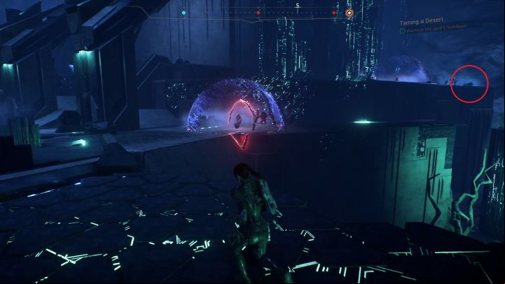 South from the bridge there is a Remnant Console essential for the mission. - Taming a Desert on Elaaden - Elaaden - Mass Effect: Andromeda Game Guide