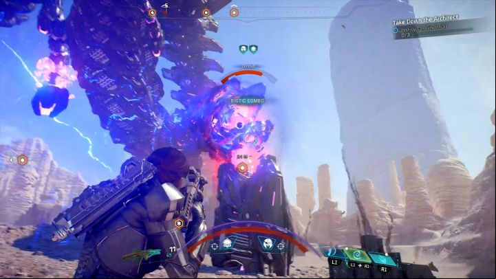 Shoot at the enemys limbs... - Architect on Elaaden | Quest on Elaaden - Elaaden - Mass Effect: Andromeda Game Guide