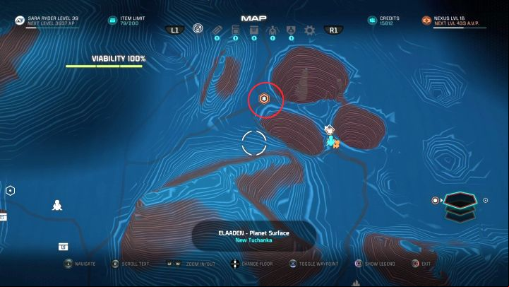 A potential outpost location on Elaaden. - Settling Elaaden | Elaadens Quest - Elaaden - Mass Effect: Andromeda Game Guide