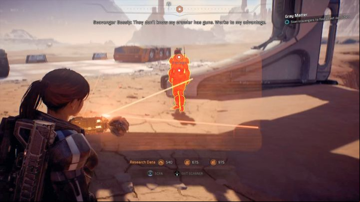 The scavenger you must scan. - Other quests on Elaaden - Elaaden - Mass Effect: Andromeda Game Guide