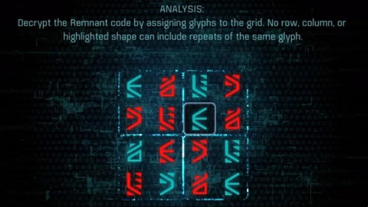 After you scan both glyphs you can go back to the console - A Better Beginning | Priority Ops - Priority Ops (Main quests) - Mass Effect: Andromeda Game Guide