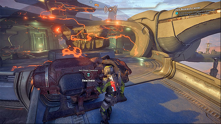 Turning the generator off is necessary because the force field blocks the access to the monolith - A Better Beginning | Priority Ops - Priority Ops (Main quests) - Mass Effect: Andromeda Game Guide