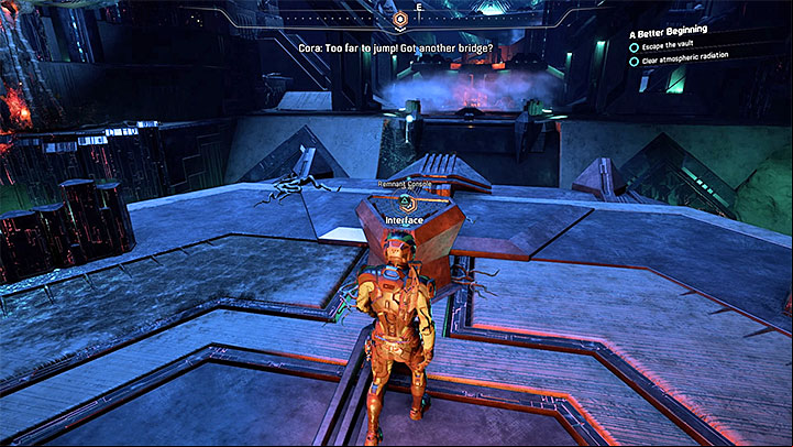Quickly activate the console to avoid the abyss - A Better Beginning | Priority Ops - Priority Ops (Main quests) - Mass Effect: Andromeda Game Guide