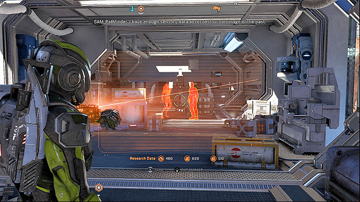 The base consists of two parts - a small building on the hill with two parked cars, and a larger outpost below - The Secret Project | Eos side quests - Eos - Mass Effect: Andromeda Game Guide