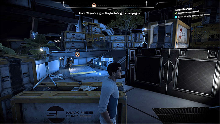 Find the worker in the empty Nexus warehouse - Nexus Reunion | Priority Ops - Priority Ops (Main quests) - Mass Effect: Andromeda Game Guide