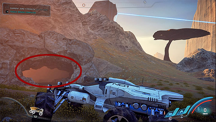 The final, third monolith is located in the southern part of the map - Healing Kadaras Heart | Kadara side quests - Kadara - Mass Effect: Andromeda Game Guide