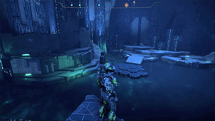 Continue the task by jumping to one of the platforms in the north-eastern part of the vault - Healing Kadaras Heart | Kadara side quests - Kadara - Mass Effect: Andromeda Game Guide