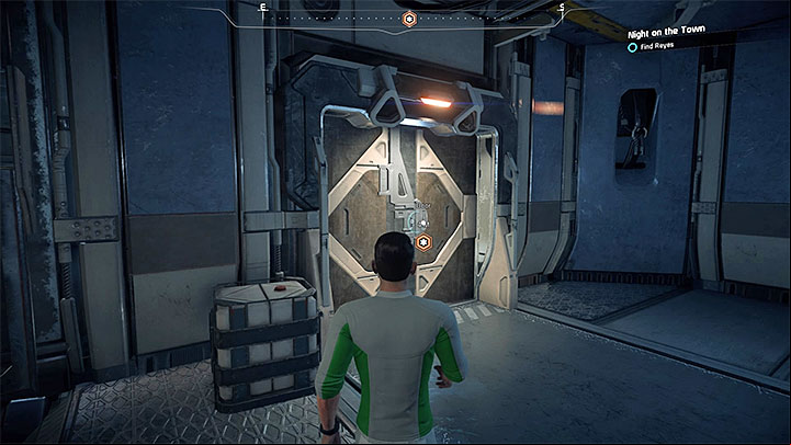 The door to the side room where Reyes is - Night on the Town | Kadara side quests - Kadara - Mass Effect: Andromeda Game Guide