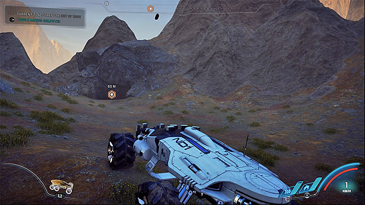 Sloane will wait near the caves entrance - High Noon | Kadara side quests - Kadara - Mass Effect: Andromeda Game Guide