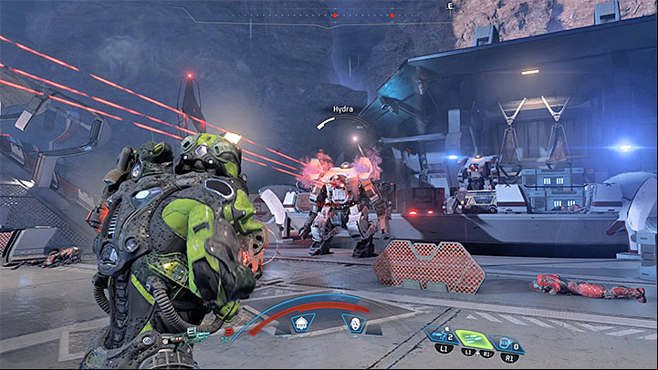 Fire at the distinctive parts of the machine to weaken its armor - Nakmor Drack: A Future for Our People (loyalty mission) | Allies and Relationships - Allies and Relationships quests - Mass Effect: Andromeda Game Guide