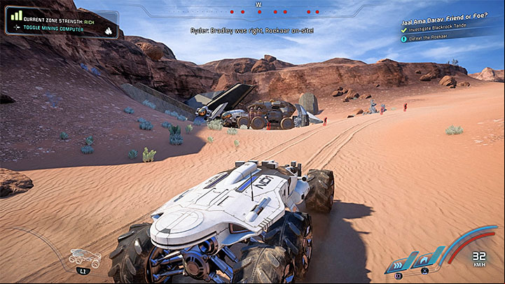 The small Roekaar camp in Blackrock Tande - Jaal Ama Darav: Friend or Foe? | Allies and Relationships - Allies and Relationships quests - Mass Effect: Andromeda Game Guide