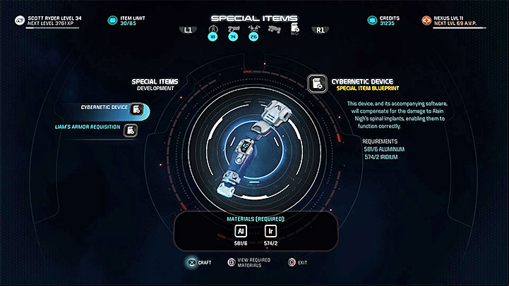 To fulfil Alains wishes, youll need to return to one of the crafting tables, e - The Firefighters | Nexus side quests - Nexus - Mass Effect: Andromeda Game Guide