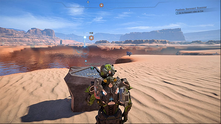 The Remnant Console is right next to the water reservoir - Peebee: Remnant Scanner | Allies and Relationships - Allies and Relationships quests - Mass Effect: Andromeda Game Guide