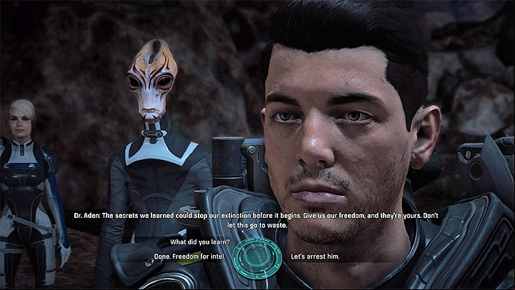 You receive a new objective in which you must meet with the impostor on Kadara - Truth and Tres | Allies and Relationships - Allies and Relationships quests - Mass Effect: Andromeda Game Guide