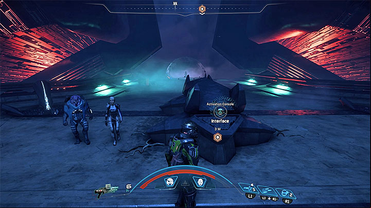 Go east again and, just like before, make precise jumps so you wont waste precious seconds by falling into abyss - Restoring a World | Voeld side quests - Voeld - Mass Effect: Andromeda Game Guide