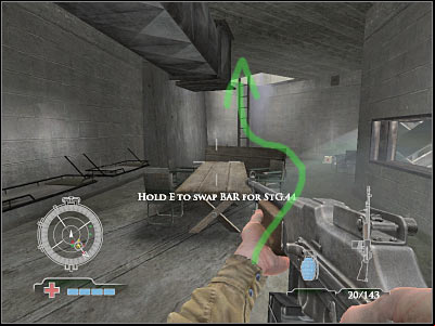 Now you will have to get closer to a new entrance which leads to a new bunker structure - Assemble at Main Control Room - Operation Der Flakturm - Medal of Honor: Airborne - Game Guide and Walkthrough