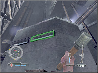 If you decide to use the grenades, you will only kill a few soldiers and you will force them to leave the structure - Disable Ammunition Lift Controls #2 - Operation Der Flakturm - Medal of Honor: Airborne - Game Guide and Walkthrough