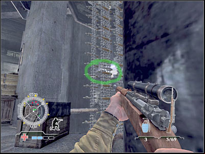 Keep pushing forward - Disable Ammunition Lift Controls - part 1 - Operation Der Flakturm - Medal of Honor: Airborne - Game Guide and Walkthrough