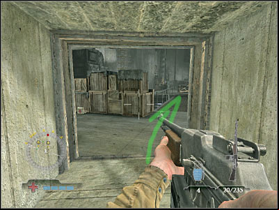 Start off by heading towards the other end of this small bridge - Disable Ammunition Lift Controls - part 1 - Operation Der Flakturm - Medal of Honor: Airborne - Game Guide and Walkthrough