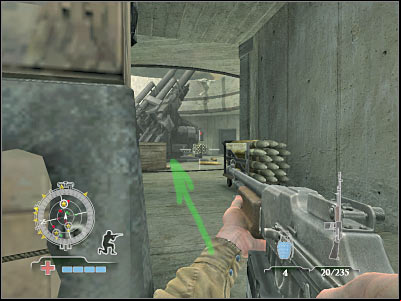 Now you will have to blow up this second gun, but I'm sure that you've figured this out on your own - Destroy Artillery Guns - Operation Der Flakturm - Medal of Honor: Airborne - Game Guide and Walkthrough