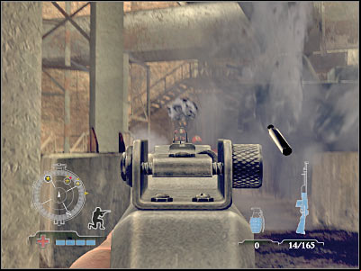 You've got several choices here - Destroy Panzerzug Cannon Cars - part 1 - Operation Varsity - Medal of Honor: Airborne - Game Guide and Walkthrough