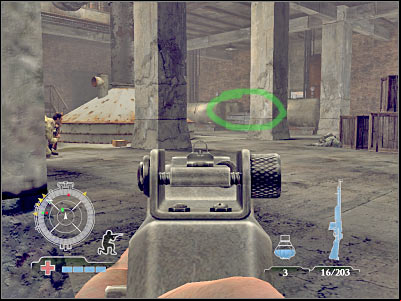 Keep heading towards your goal area - Destroy Munitions Stockpile - part 2 - Operation Varsity - Medal of Honor: Airborne - Game Guide and Walkthrough