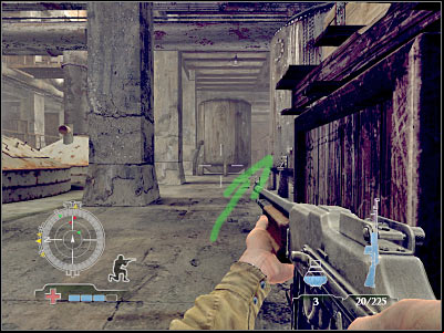 You will have to start moving east, because that's where you'll find a safe route to your current destination - Destroy Munitions Stockpile - part 2 - Operation Varsity - Medal of Honor: Airborne - Game Guide and Walkthrough