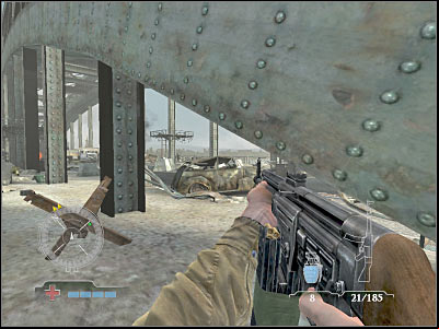 Watch out for the second balcony - Knock-out Tiger Tank #2 - part 2 - Operation Market Garden - Medal of Honor: Airborne - Game Guide and Walkthrough