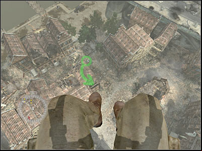 Once you've safely landed on the balcony, turn left and try to enter the building - Clear MG Nests - Operation Market Garden - Medal of Honor: Airborne - Game Guide and Walkthrough