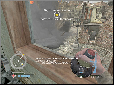 1 - Knock-out Roving Tiger Tank - Operation Market Garden - Medal of Honor: Airborne - Game Guide and Walkthrough