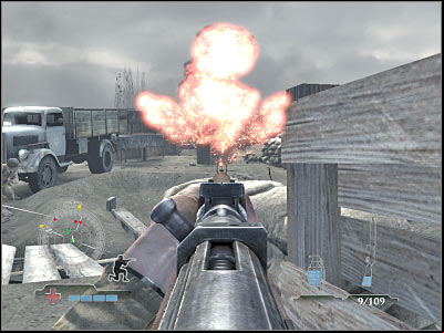 You're getting closer to the trenches - Clear and Secure Pillbox - part 1 - Operation Neptune - Medal of Honor: Airborne - Game Guide and Walkthrough