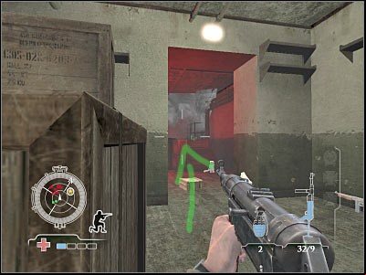 Try entering this room - Clear Central Casemate - part 2 - Operation Neptune - Medal of Honor: Airborne - Game Guide and Walkthrough