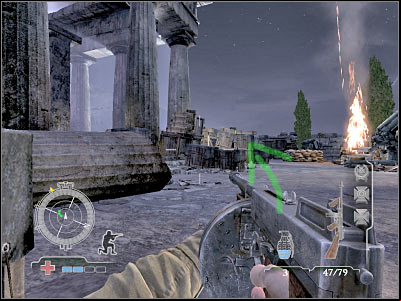 Now you will have to start moving south - Destroy AA Gun - Operation Avalanche - Medal of Honor: Airborne - Game Guide and Walkthrough