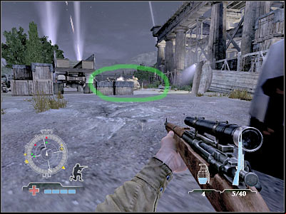 Start moving forward - Disable Communications Antenna - part 1 - Operation Avalanche - Medal of Honor: Airborne - Game Guide and Walkthrough