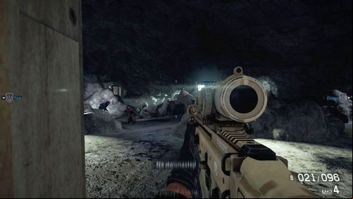 Wait until Voodoo opens the door, and when you leave, be prepared for a flashbang and immediately withdraw the door - Mission 09: Connect the Dots - Campaign - Medal of Honor: Warfighter - Game Guide and Walkthrough