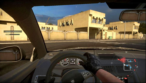 When you a Hassan's car, get out of his hiding place and at the junction turn left (south), then right and left again - Mission 10: Hello and Dubai - Campaign - Medal of Honor: Warfighter - Game Guide and Walkthrough
