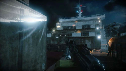 Advance, hiding behind boxes - Mission 12: Bump in the Night - Campaign - Medal of Honor: Warfighter - Game Guide and Walkthrough