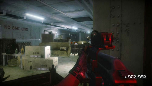 Go down the hall to a big room, but do not go inside - Mission 12: Bump in the Night - Campaign - Medal of Honor: Warfighter - Game Guide and Walkthrough
