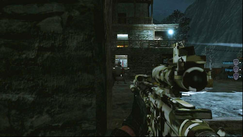 Before you run into the barn, hide somewhere in front of it - Mission 13: Shut it Down - Campaign - Medal of Honor: Warfighter - Game Guide and Walkthrough