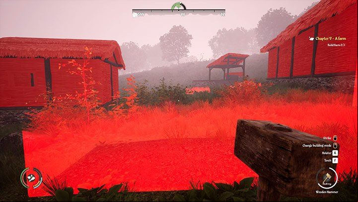 Objects that can be destroyed will be highlighted in red - Medieval Dynasty: Field - how to delete? - FAQ - Medieval Dynasty Guide