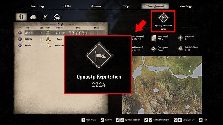 Dynasty reputation points determine your social status and popularity - Medieval Dynasty: Reputation and approval - Basics - Medieval Dynasty Guide
