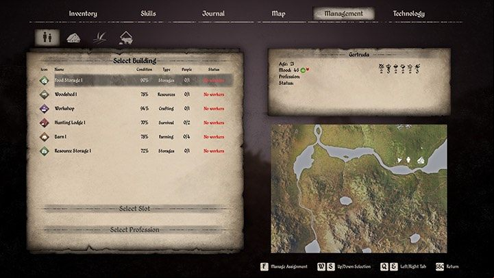 First, you need to select a building, which will determine the occupation and workplace of the resident - Medieval Dynasty: Your own settlement - Basics - Medieval Dynasty Guide