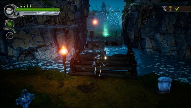 Time to fight with the next boss - Guardians of the Graveyard - Return to the Graveyard | MediEvil Walkthrough - Walkthrough - MediEvil Guide