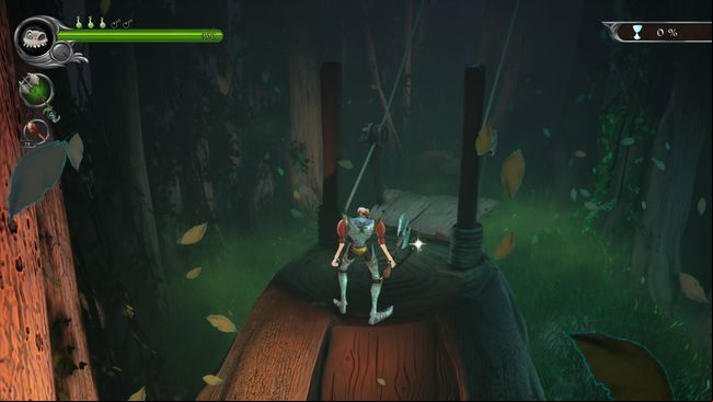 Find the door opened with the Rune and take down the extremely annoying frog - Enchanted Earth | MediEvil Walkthrough - Walkthrough - MediEvil Guide